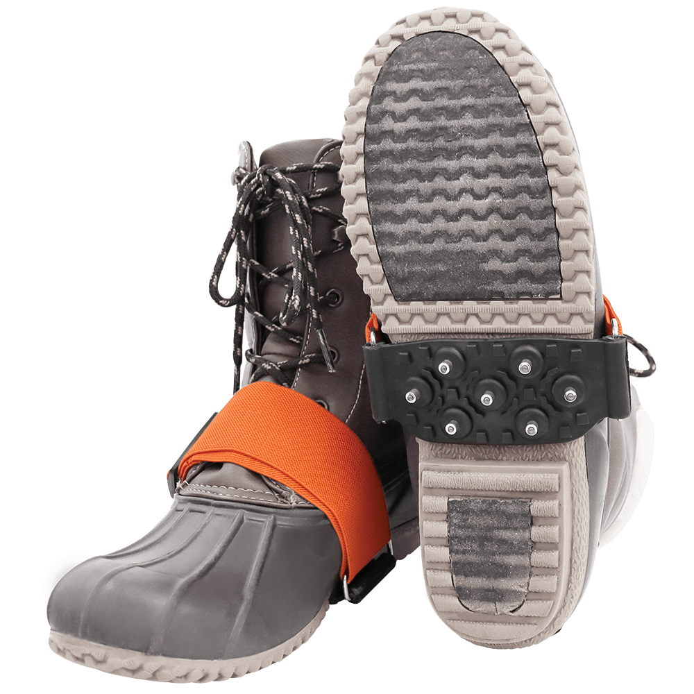 Global Glove & Safety ITR3620 Ice Gripster Treads Anti Slip Mid Sole Traction Cleats with Tungsten Carbide Studs