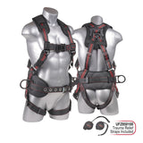 KStrong UFH10331P Kapture Epic 5-Point Full Body Harness, Padded, 3 D-Rings, QC Chest and Legs (each)