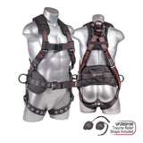 KStrong UFH10332G Kapture™ Epic+ 5-Point, Waist Pad, Removable Tool Belt, Back/Shoulder Pad, Enhanced Dorsal D-ring, 2 Side D-rings, QC Chest, TB Legs