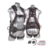 KStrong UFH10332P Kapture™ Epic+ 5-Point, Waist Pad, Removable Tool Belt, Back/Shoulder Pad, Enhanced Dorsal D-ring, 2 Side D-rings, QC Chest and Legs