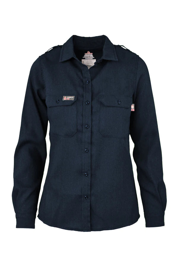 Lapco Ladies FR 5oz TecaSafe Uniform Shirt, 8.2 cal/cm²