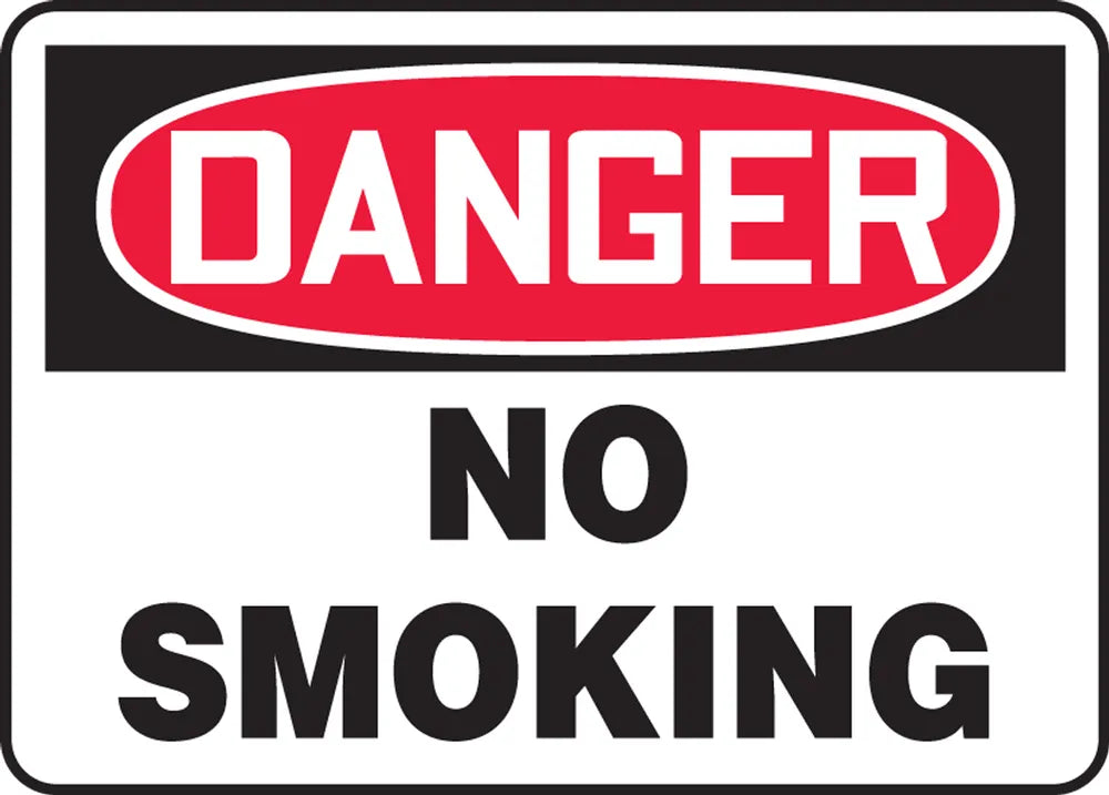 Accuform OSHA Danger Safety Sign: No Smoking