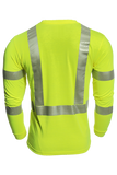 National Safety Apparel Drifire Strongknit FR Hi-Vis Long Sleeve T-Shirt, Type R Class 3, 10 cal/cm² (each)
