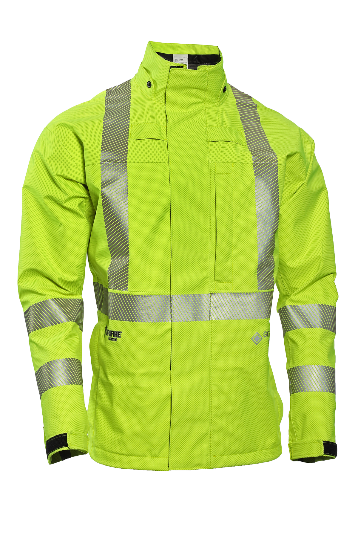 National Safety Apparel Drifire HYDROFlash Hi Vis FR Rain Jacket, Class 3