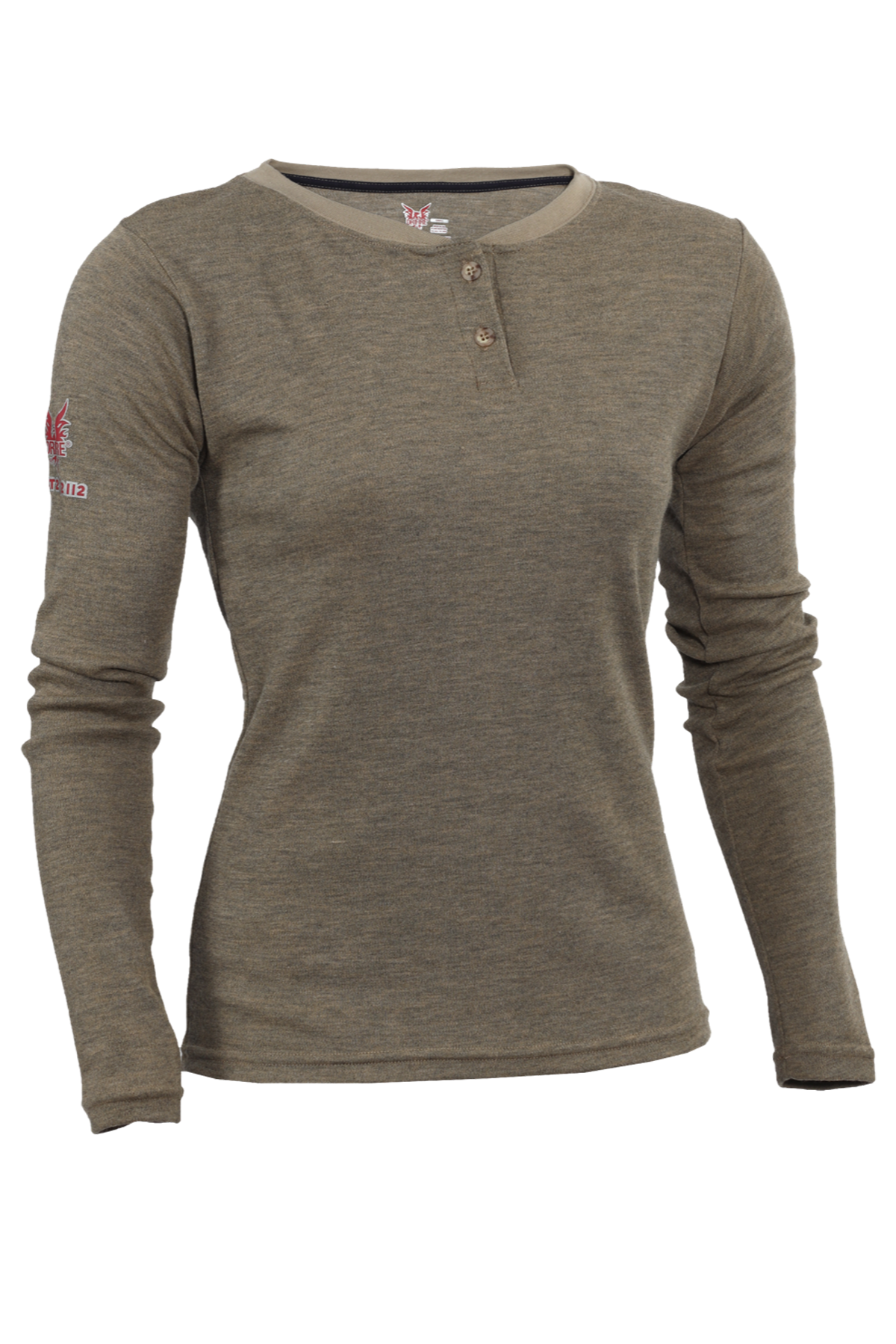 National Safety Apparel Drifire Tecgen Womens FR Long Sleeve Henley, 13 cal/cm²