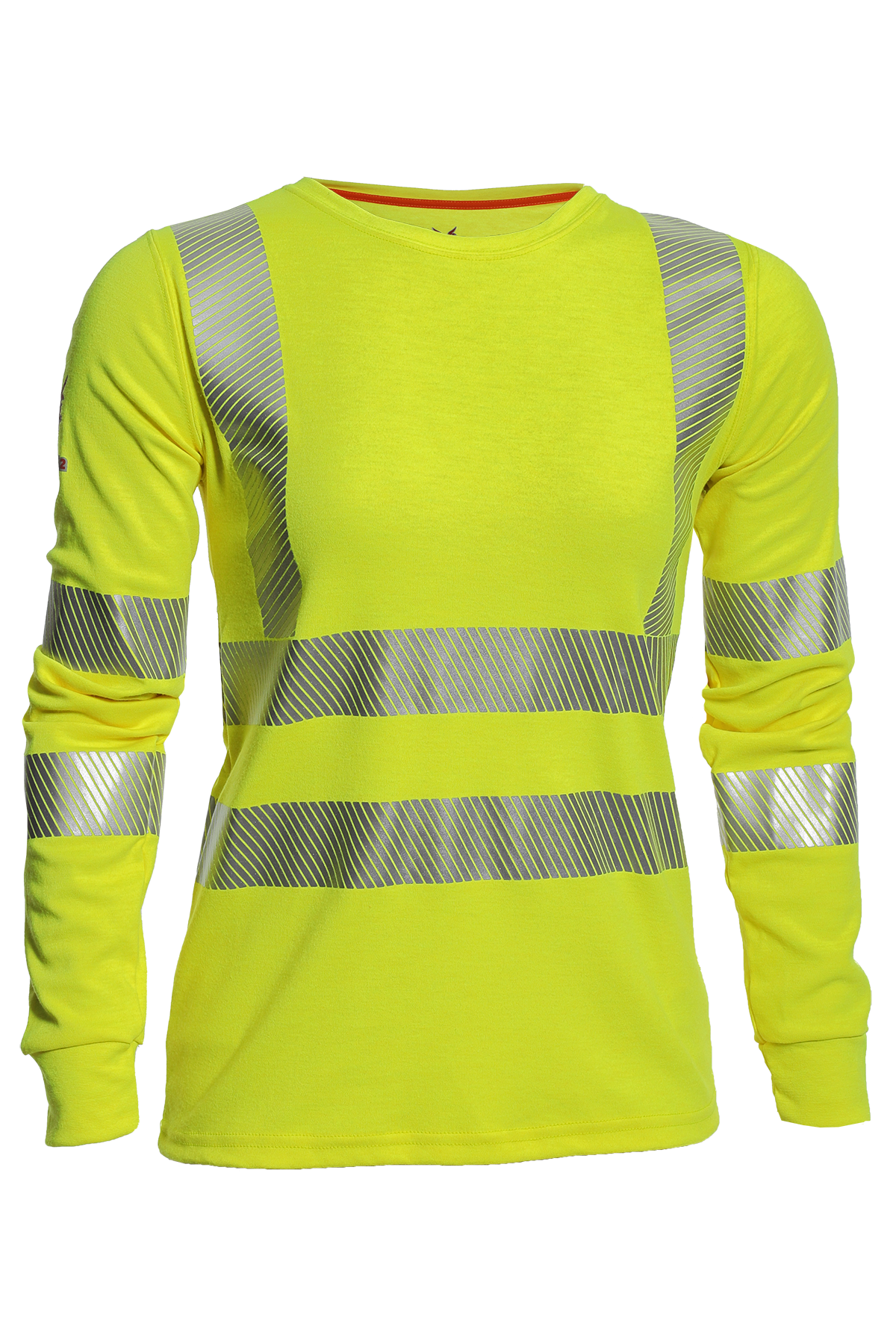 National Safety Apparel Drifire Womens FR Hi Vis Long Sleeve T-Shirt, Class 3, 11 cal/cm²