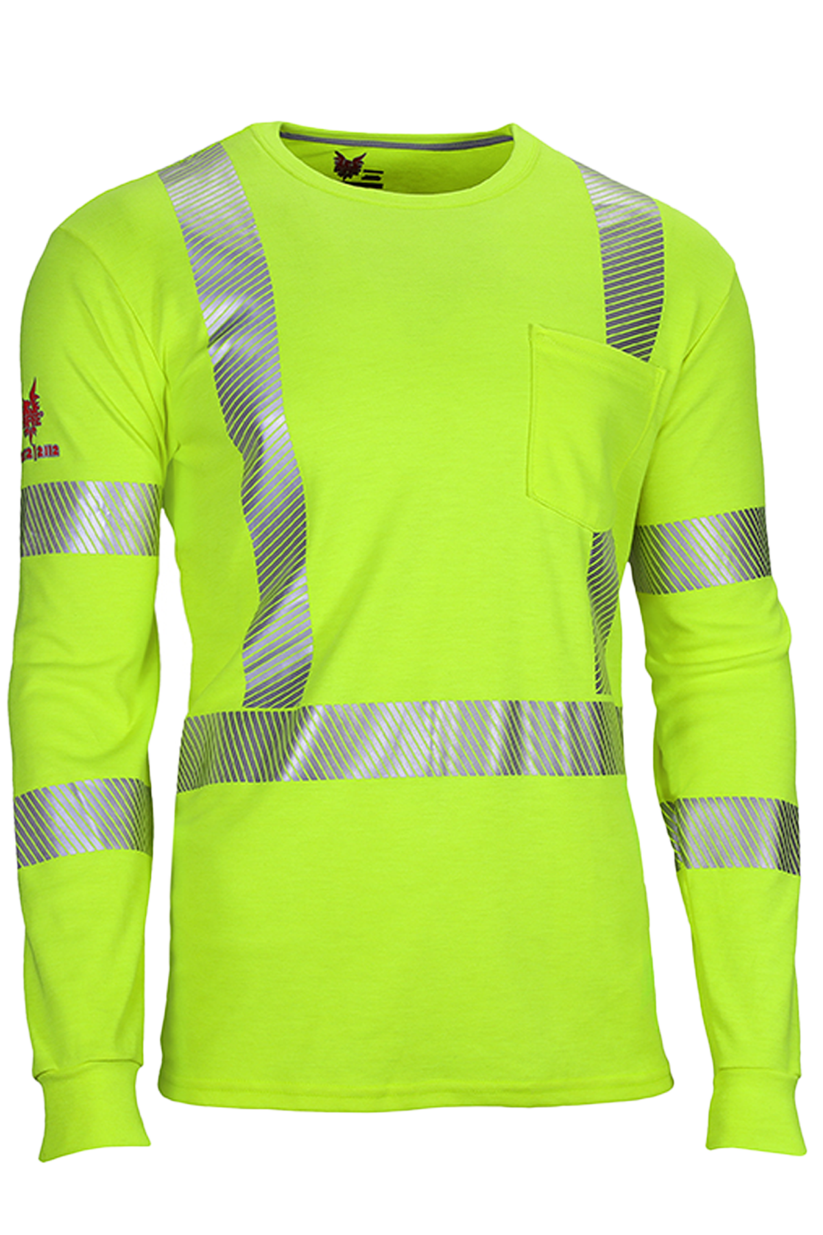 National Safety Apparel Drifire FR Hi Vis Dual Hazard Long Sleeve T-Shirt, Class 3, 11 cal/cm²