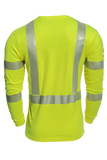 National Safety Apparel Drifire FR Hi Vis Dual Hazard Long Sleeve T-Shirt, Class 3, 11 cal/cm²