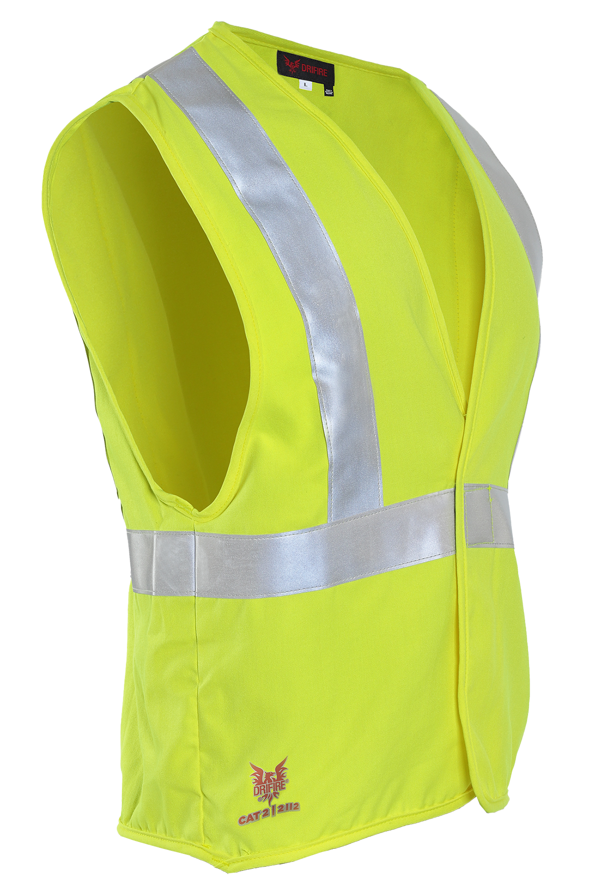 National Safety Apparel Drifire FR Hi Vis Twill Contractor Vest, Class 2, 8.9 cal/cm²