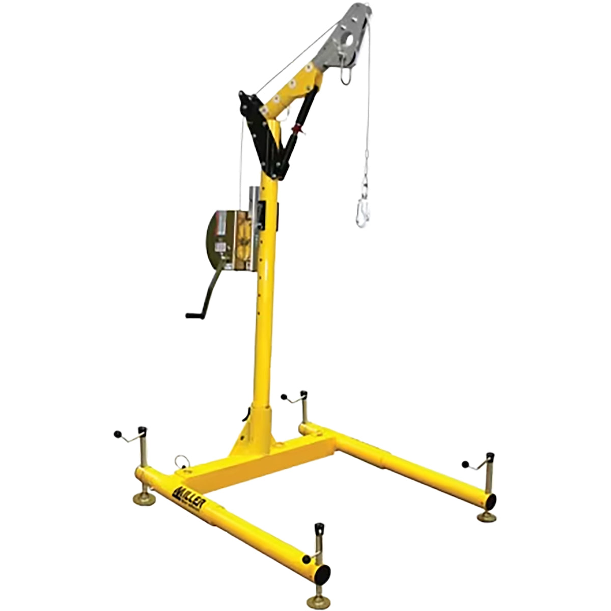 PIP DH-1 Miller DuraHoist Portable Confined Space System, ManHandler Hoist/Winch Cable, Mast, Base, Mounting Bracket