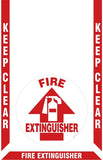 Accuform Slip-Gard Floor Marking Kit: Keep Clear - Fire Extinguisher