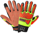GGS SG9928, Torq Hail Xtra, Hi Vis, Multi Hazard Gloves, Tuffalene Lined Synthetic Leather Palm, Impact 3, Cut A7 Palm