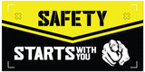 SG World Strength in Safety: Military-Style Safety Starts with You Banner for Workplace