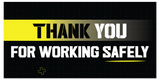 SG World Strength in Safety: Military-Style Thank You for Working Safely Banner for Workplace
