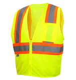 Pyramex RVZ22 Contrasting Mesh Vest, Zip Front, Class 2