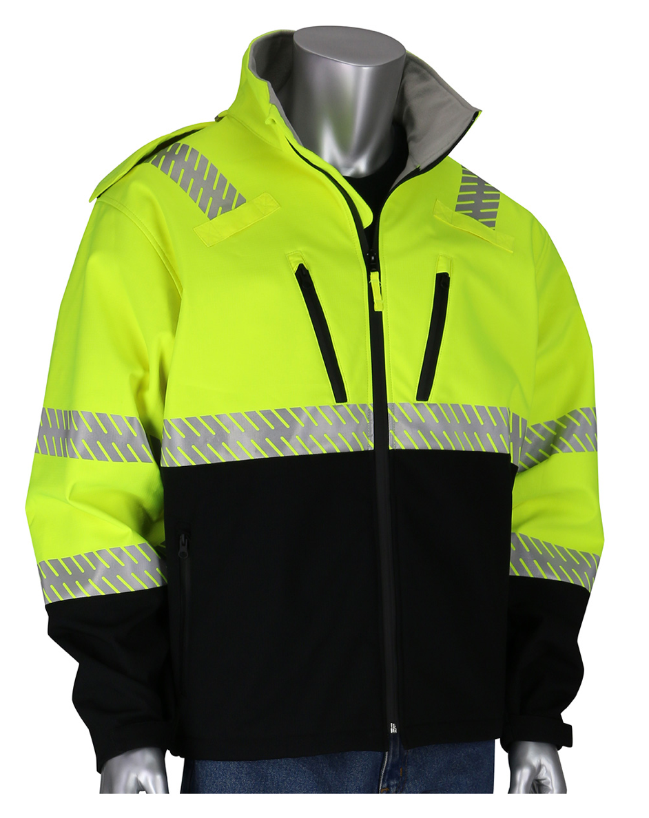 PIP Ripstop Softshell Black Bottom Jacket, Class 3