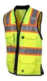 Pyramex RVZF6110, Womens Black Bottom Surveyor Vest, Class 2