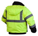 Pyramex RJ32 Bomber Jacket, Waterproof, Quilted Lining, Class 3