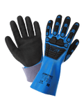 GGS Torq Bismark Double Dipped Nitrile, Supported, Chemical Impact Gloves with Multi-Hazard Protection, Impact 2, Cut A5
