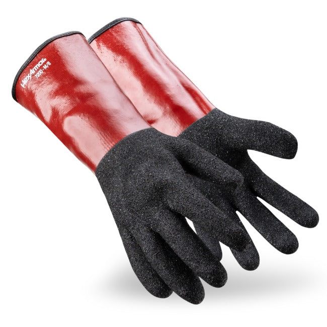 HexArmor 7200 Liquid Resistant, PVC Palm, Cut A6