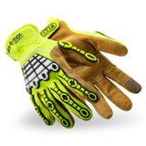 HexArmor 4091IMP Chrome Series® with IronHide Leather Palm, Impact 2, Cut A8