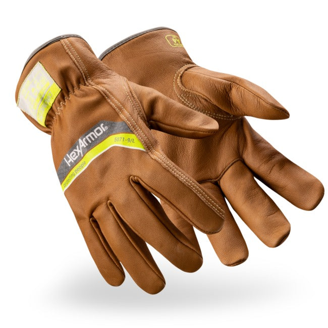 HexArmor 5071 Chrome SLT Premium Oil Resistant Leather, Cut A4, 40 Cal/cm2