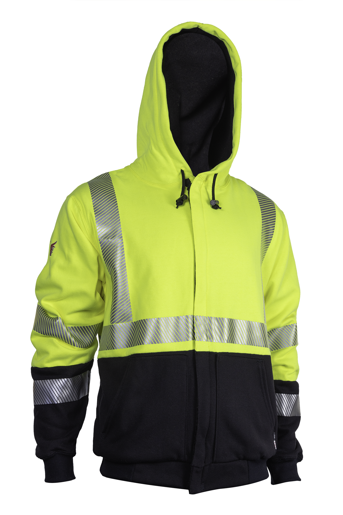 National Safety Apparel Drifire FR Hybrid Deluxe Lined Zip Front Hoodie, Class 3, 34 cal/cm²