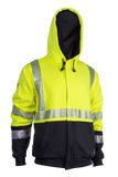 National Safety Apparel Drifire FR Hybrid Deluxe Lined Zip Front Hoodie, Class 3, 34 cal/cm²