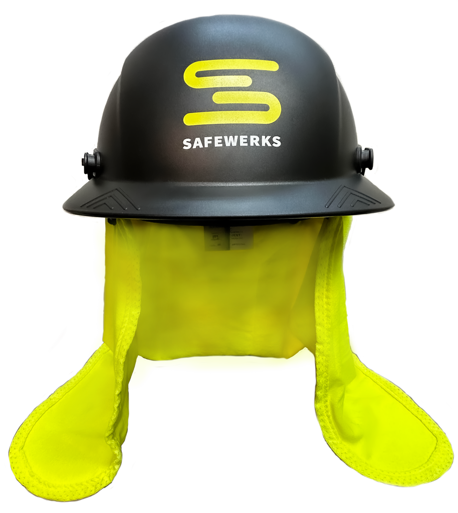 PYROWERKS Hi Vis FR Cooling Neck Shade, 13 cal/cm² – Safewerks