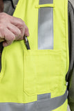 National Safety Apparel Drifire FR Hi-Vis Twill Deluxe Vest, Class 2, 8.9 cal/cm²