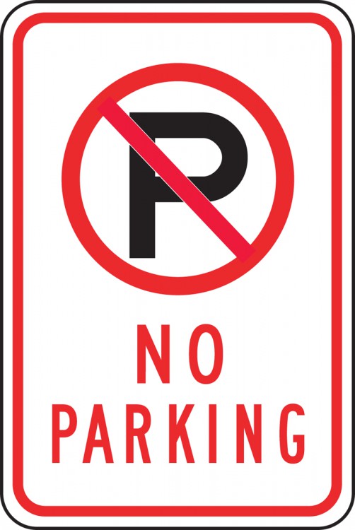 Accuform No Parking, With Symbol