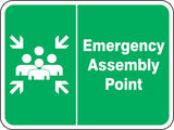 Accuform Safety Sign: Emergency Assembly Point (Graphic)