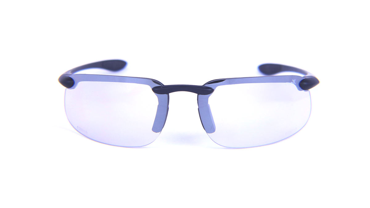 BrandX X1B04 I/O Silver Mirror Anti-Fog Lens, Black Frame (case of 200)