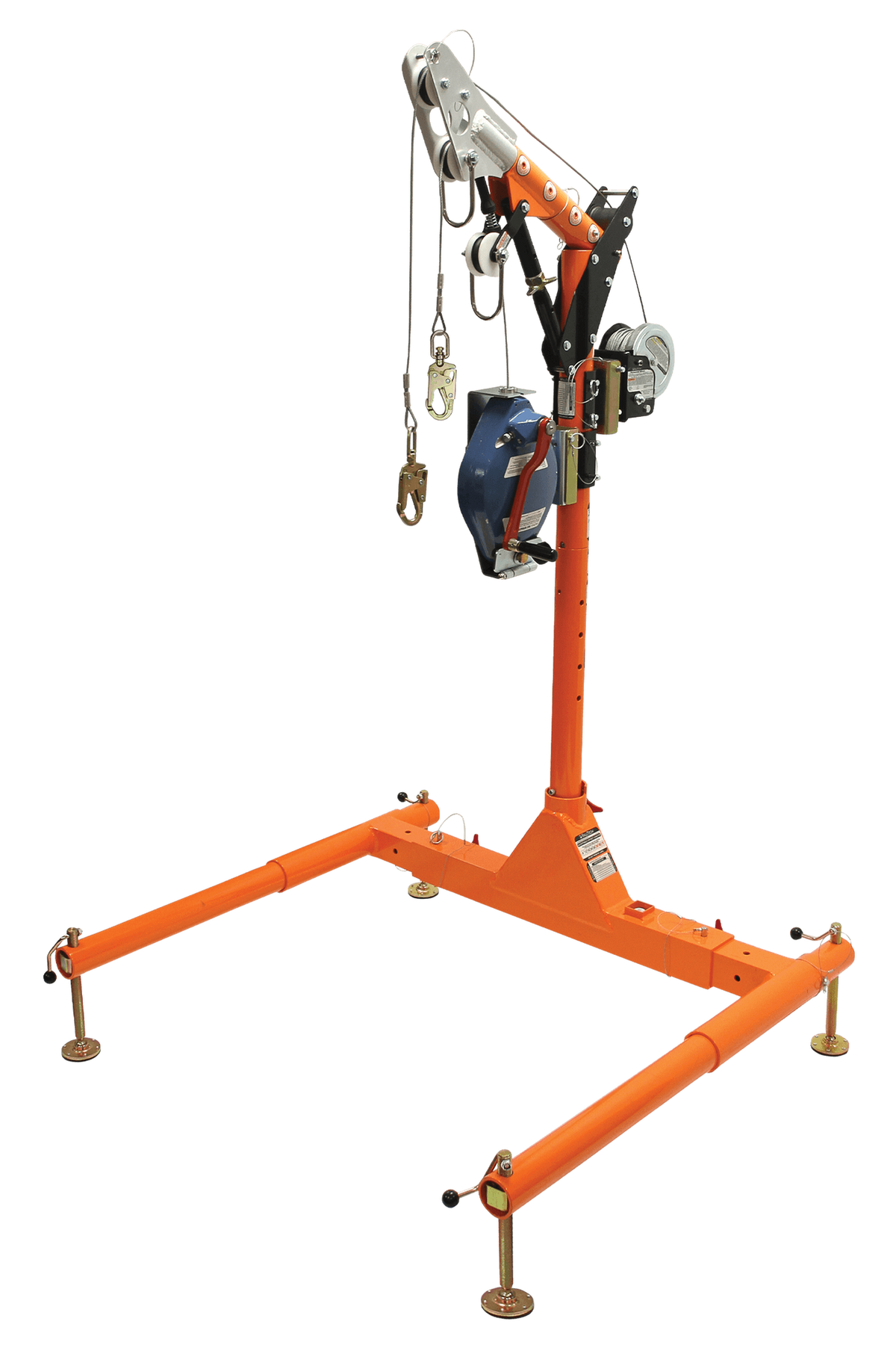 FallTech 6050428WR 5pc Confined Space Davit System with 12" to 29" Offset Davit Arm, Winch and SRL-R