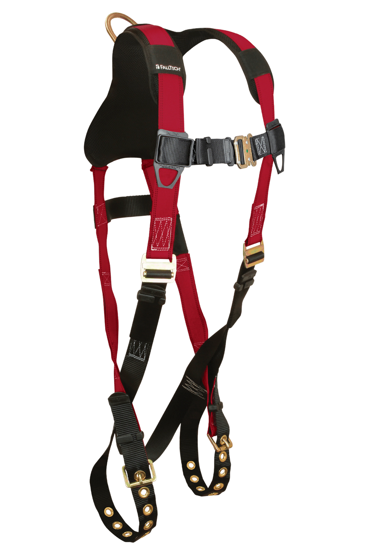 FallTech 7008B Tradesman® Plus 1D Standard Non-belted Full Body Harness, Tongue Buckle Leg Adjustment (each)