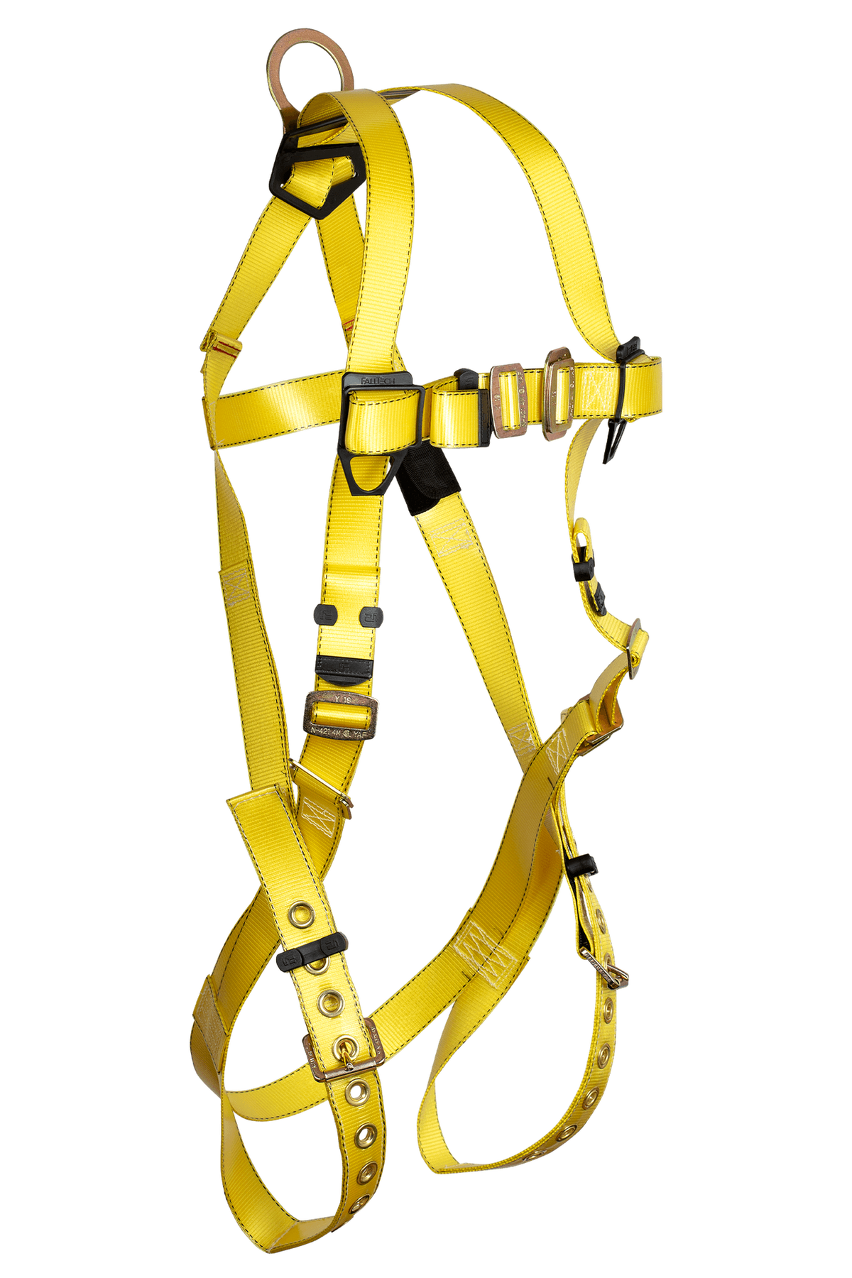 FallTech 7016PC Contractor 1D Coated Web Standard Non-belted Full Body Harness (each)