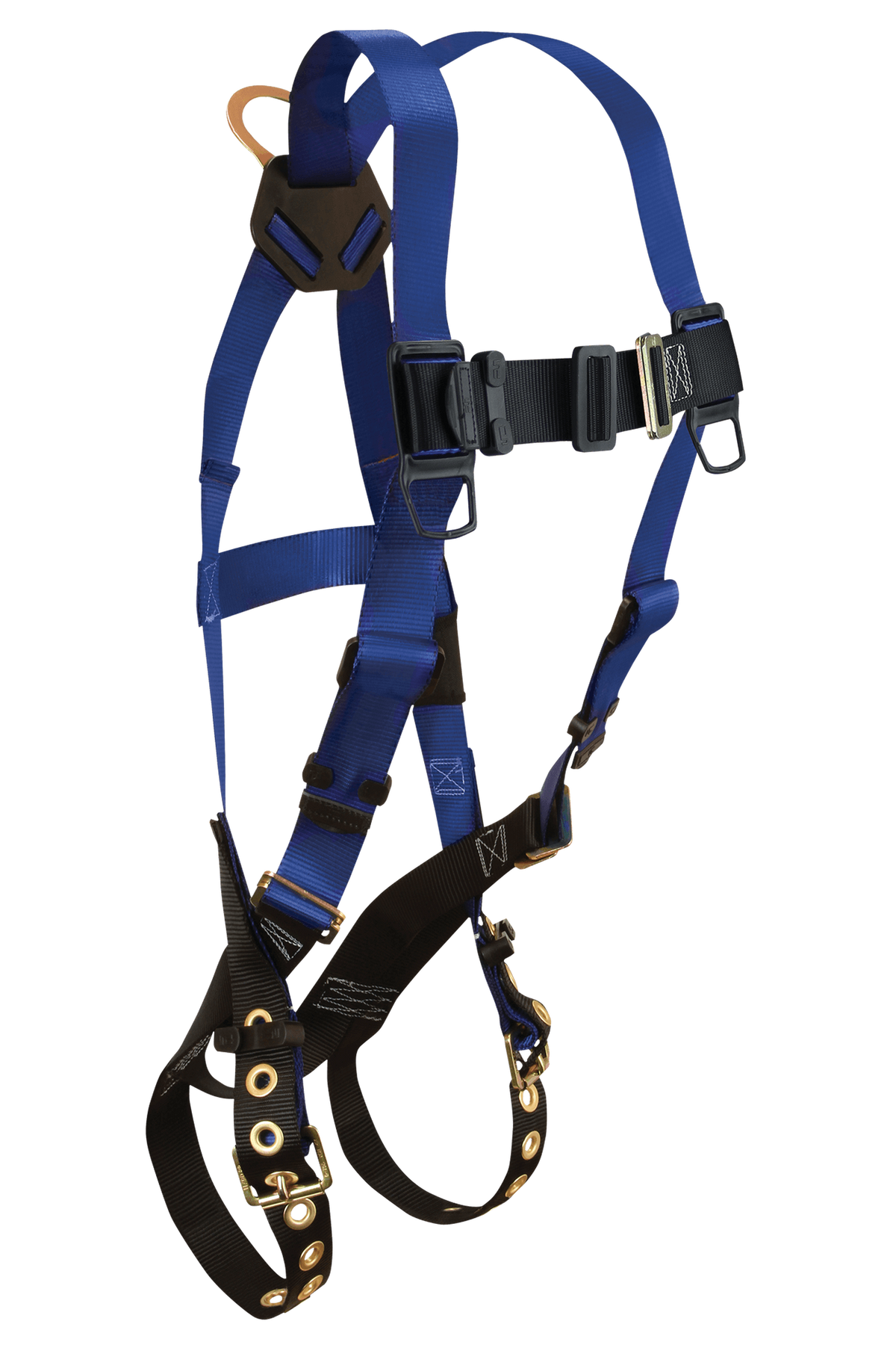 FallTech 7016 Contractor 1D Standard Non-belted Full Body Harness, Tongue Buckle Leg Adjustment (each)