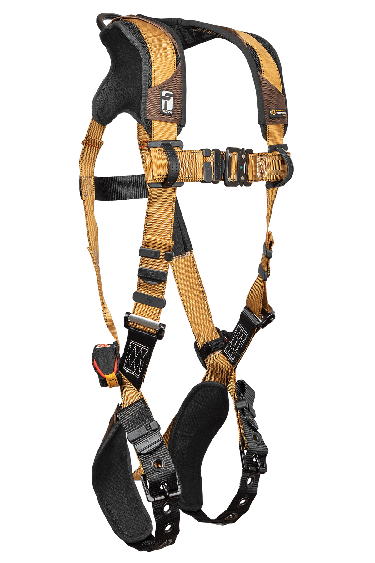 FallTech 7080B Advanced ComforTech® Gel 1D Standard Non-belted Full Body Harness, Tongue Buckle Leg Adjustment (each)