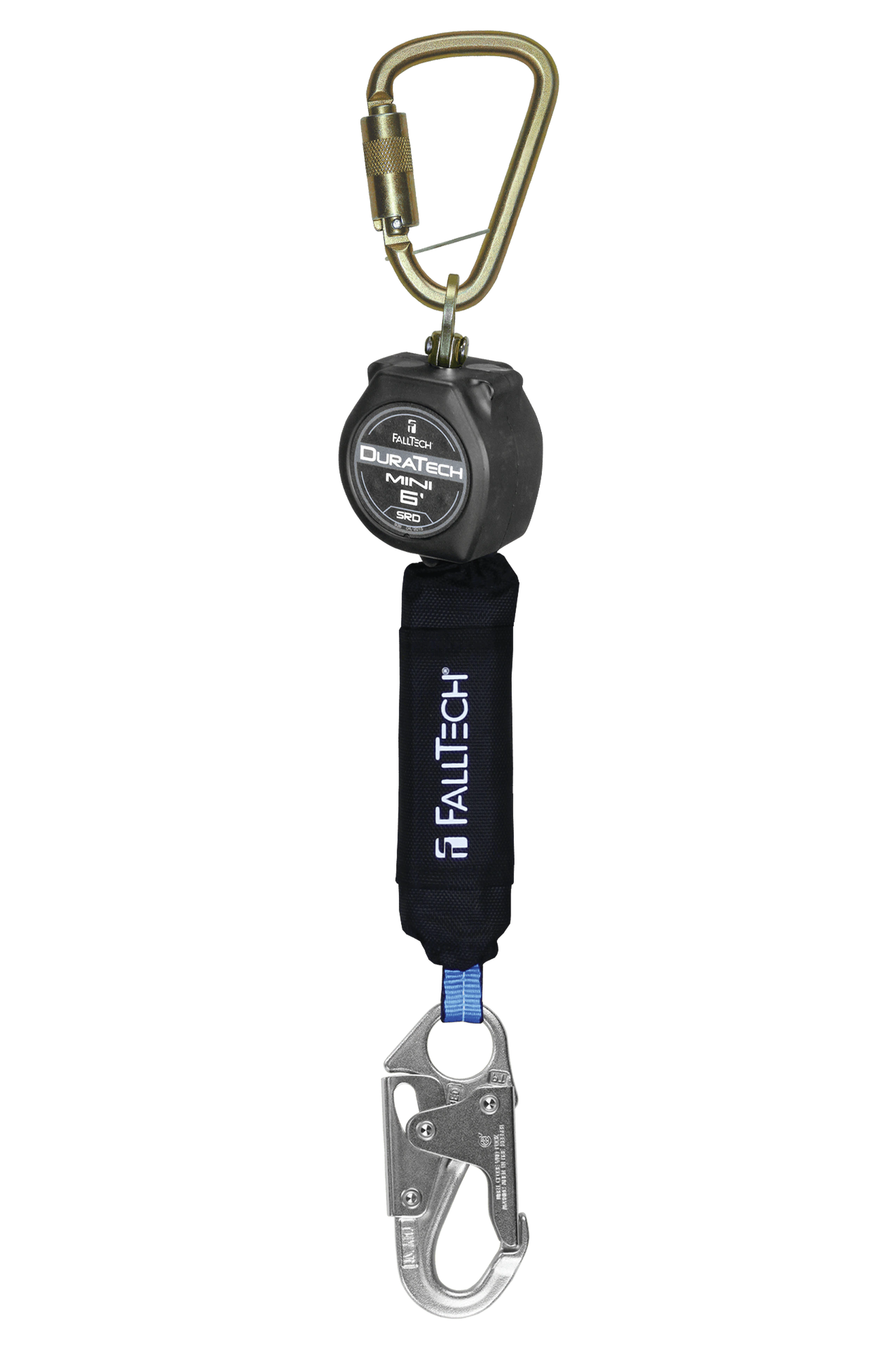 FallTech 72706SB1 6' Mini Personal SRL with Steel Snap Hook, Includes Steel Dorsal Connecting Carabiner (each)