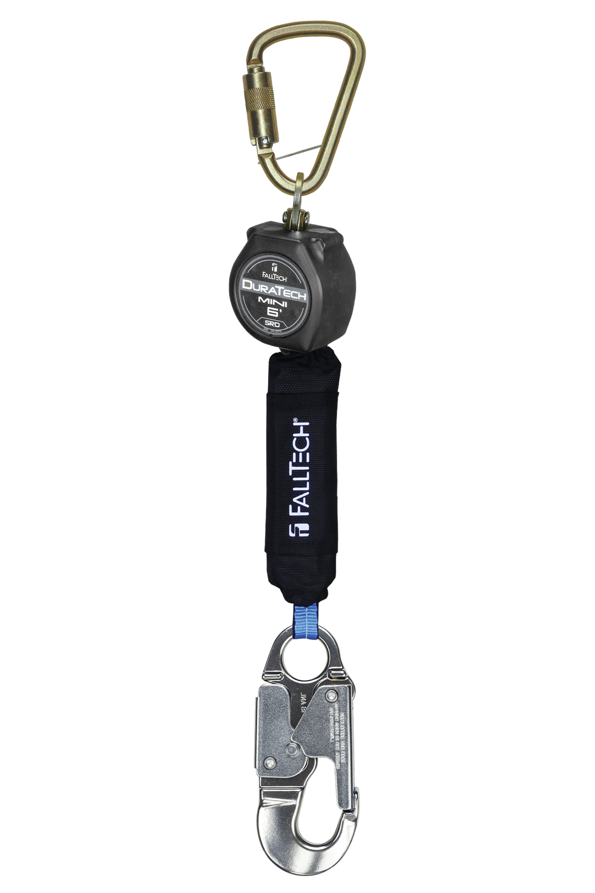 FallTech 72706SB4 6' Mini Personal SRL with Aluminum Snap Hook, Includes Steel Dorsal Connecting Carabiner (each)