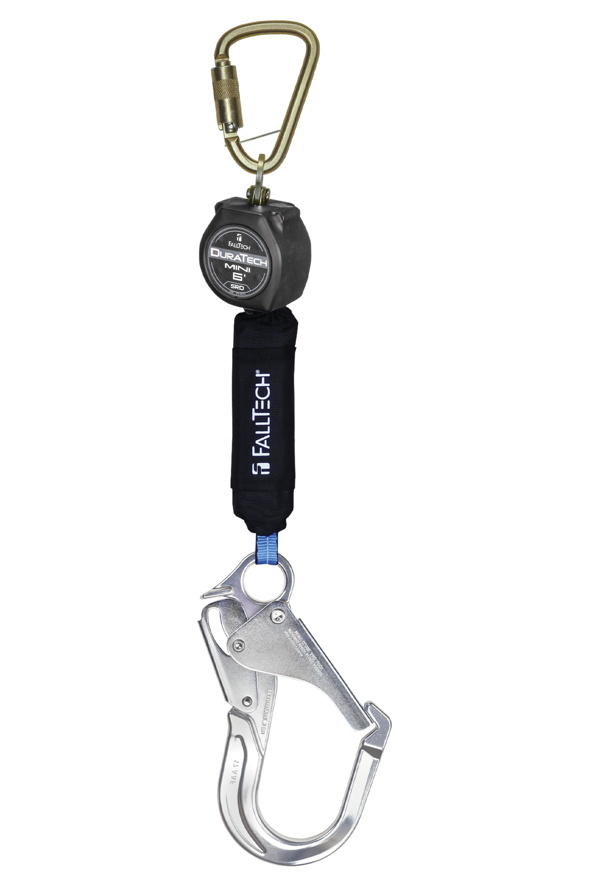 FallTech 72706SB5 6' Mini Personal SRL with Aluminum Rebar Hook, Includes Steel Dorsal Connecting Carabiner (each)