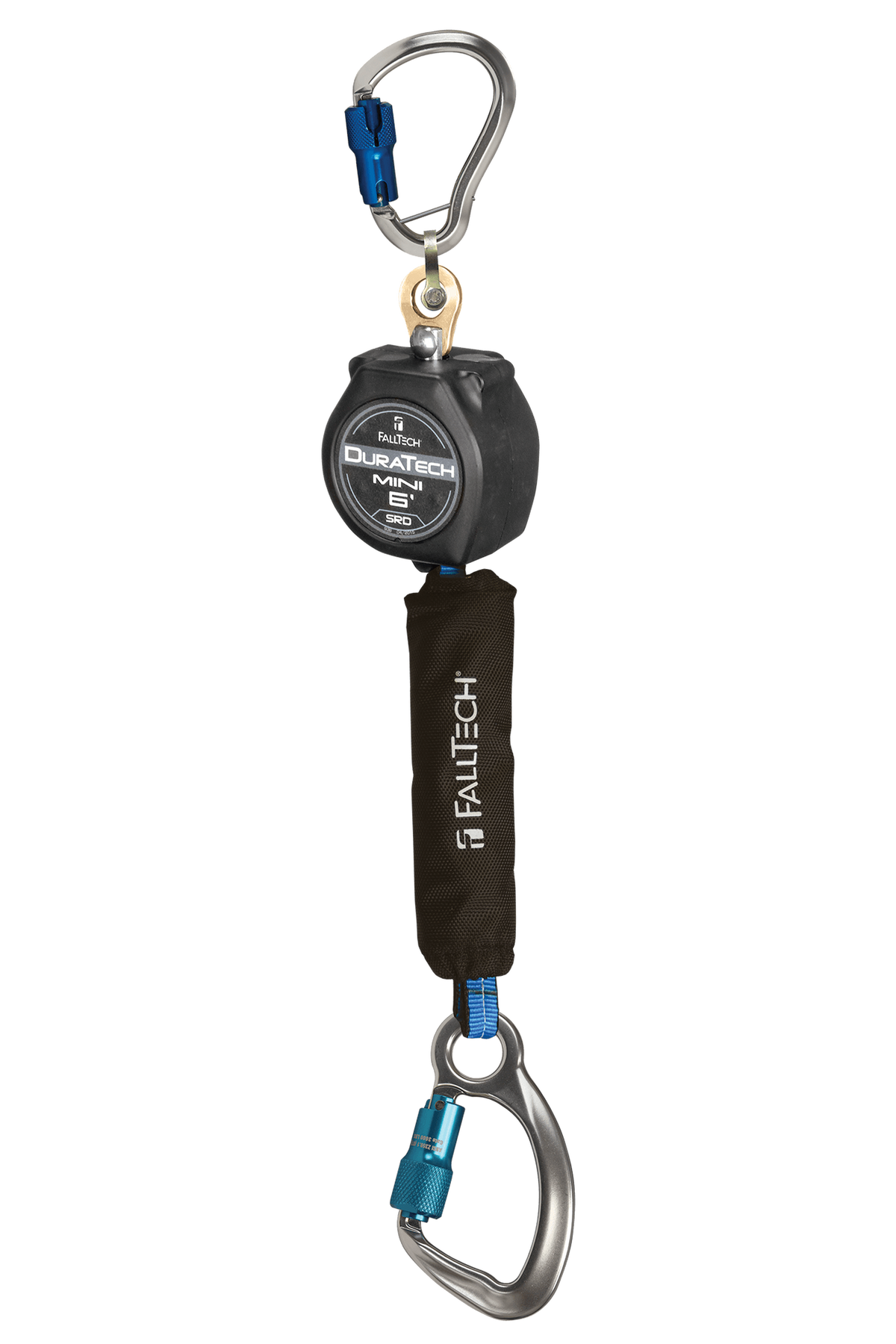 FallTech 72706SG6 6' Mini Personal SRL with Aluminum Carabiner, Includes Aluminum Dorsal Connecting Carabiner (each)