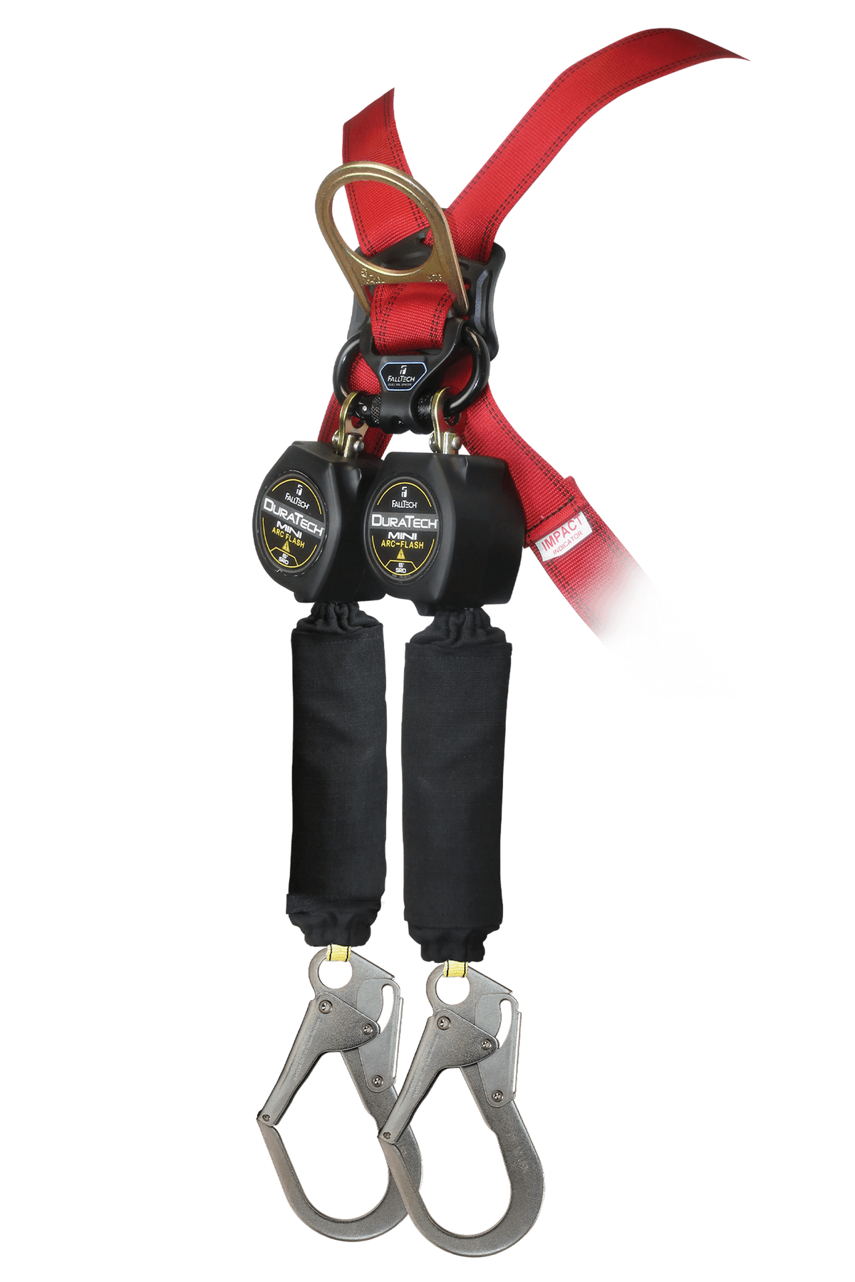 FallTech 72906TB3 6' Arc Flash Mini Personal SRL with Steel Rebar Hooks, Includes Steel Dorsal Connecting Carabiner (each)