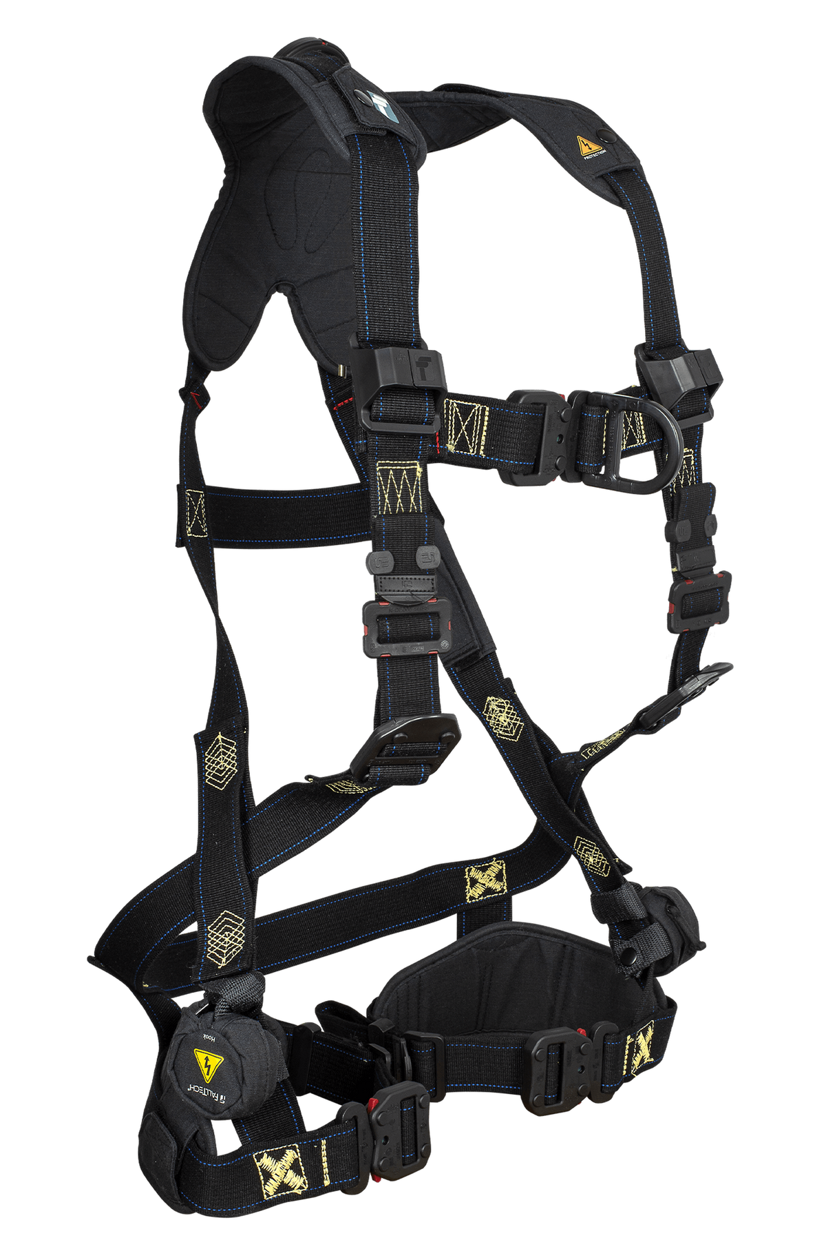 FallTech 8077FDQC FT-Arc Flash 2D Climbing Non-Belted Full Body Harness, Overmolded Quick Connect Adjustments (each)