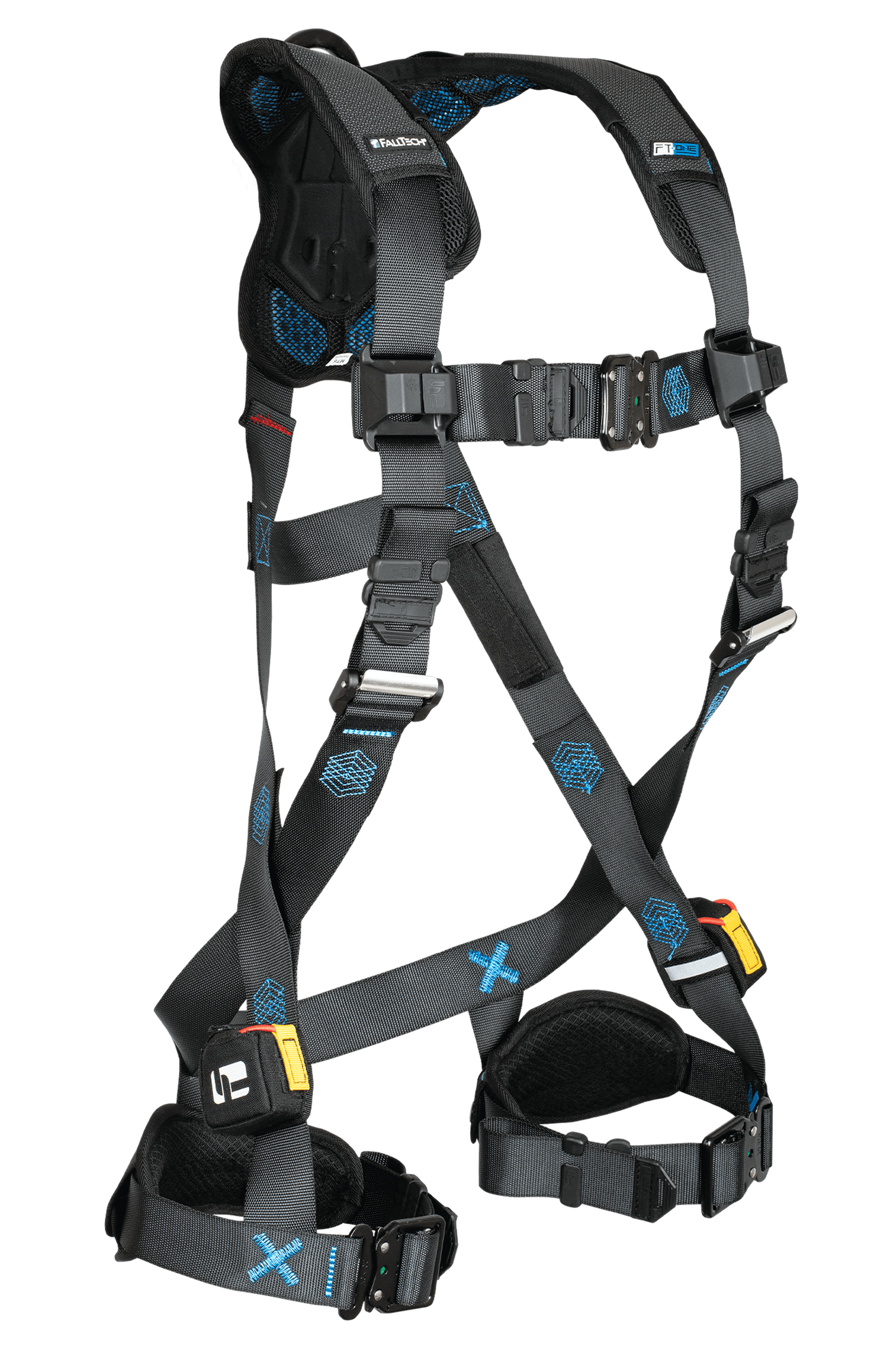 FallTech 8124BQC FT-One™ 1D Standard Non-Belted Full Body Harness, Quick Connect Adjustments (each)