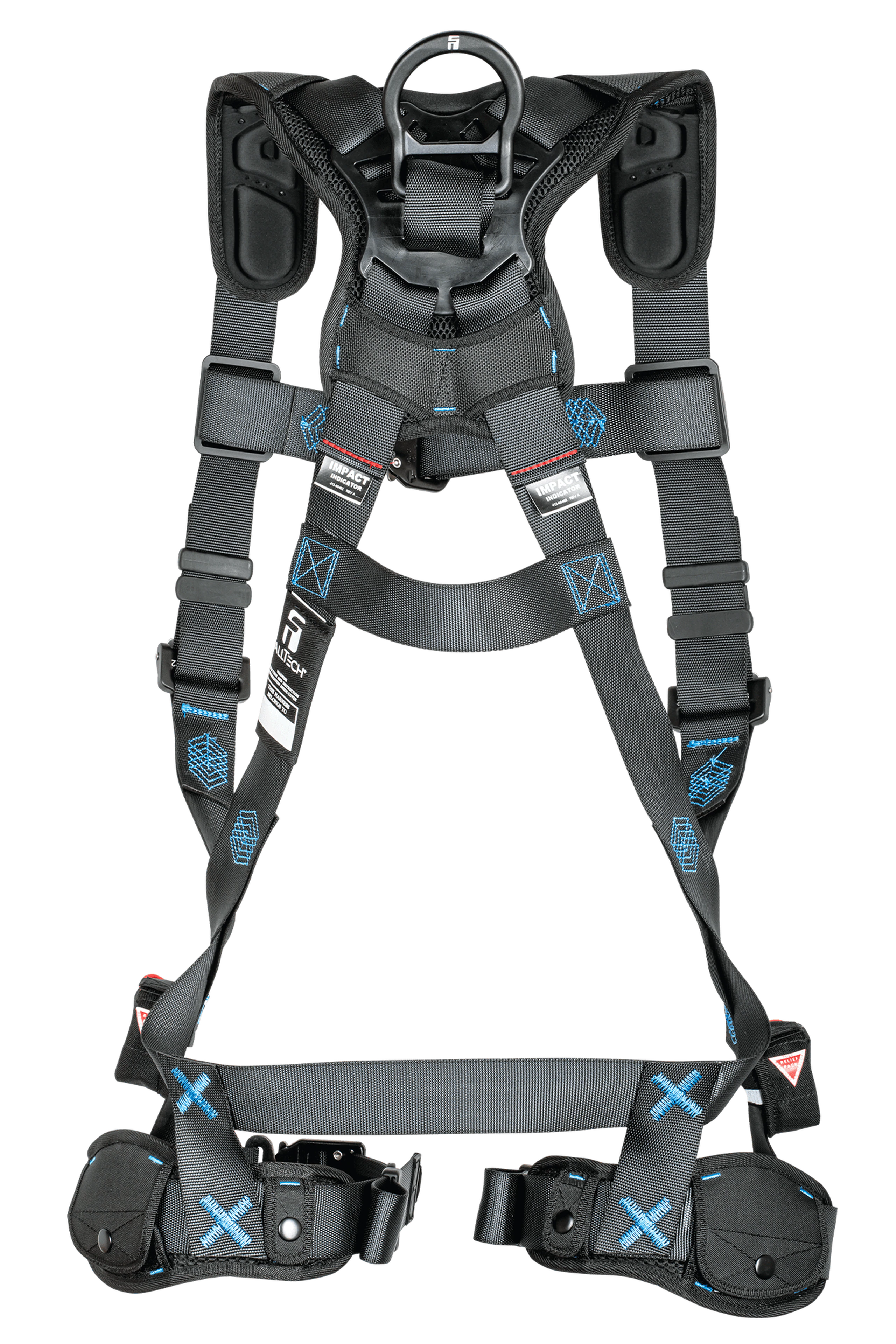 FallTech 8124BQC FT-One™ 1D Standard Non-Belted Full Body Harness, Quick Connect Adjustments (each)