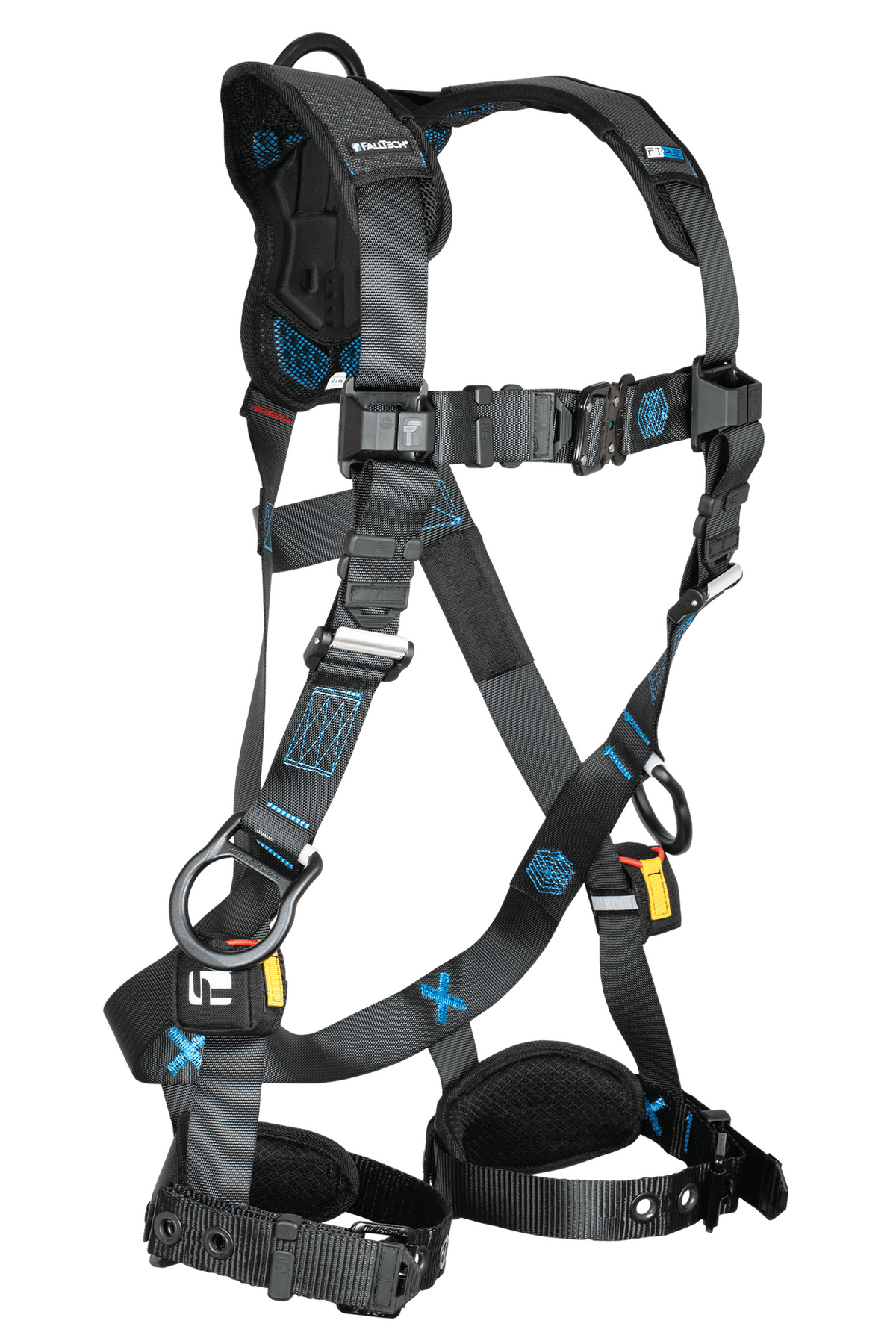 FallTech 8128B3D FT-One™ 3D Standard Non-Belted Full Body Harness, Tongue Buckle Leg Adjustments (each)