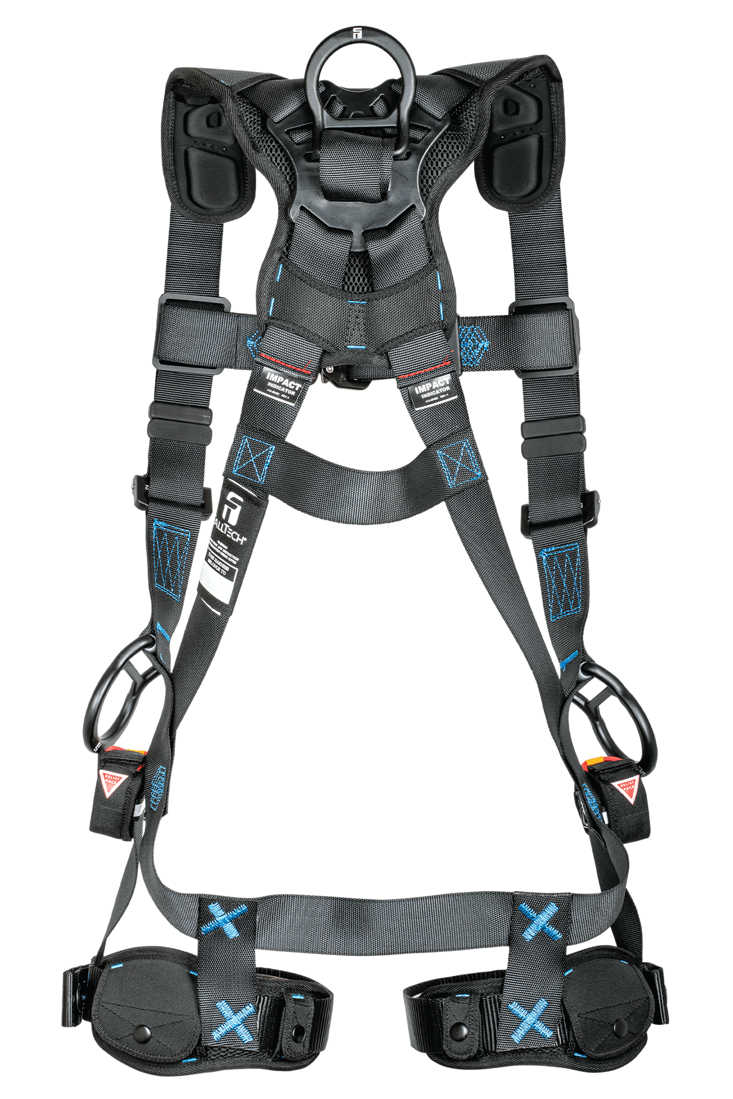 FallTech 8128B3D FT-One™ 3D Standard Non-Belted Full Body Harness, Tongue Buckle Leg Adjustments (each)