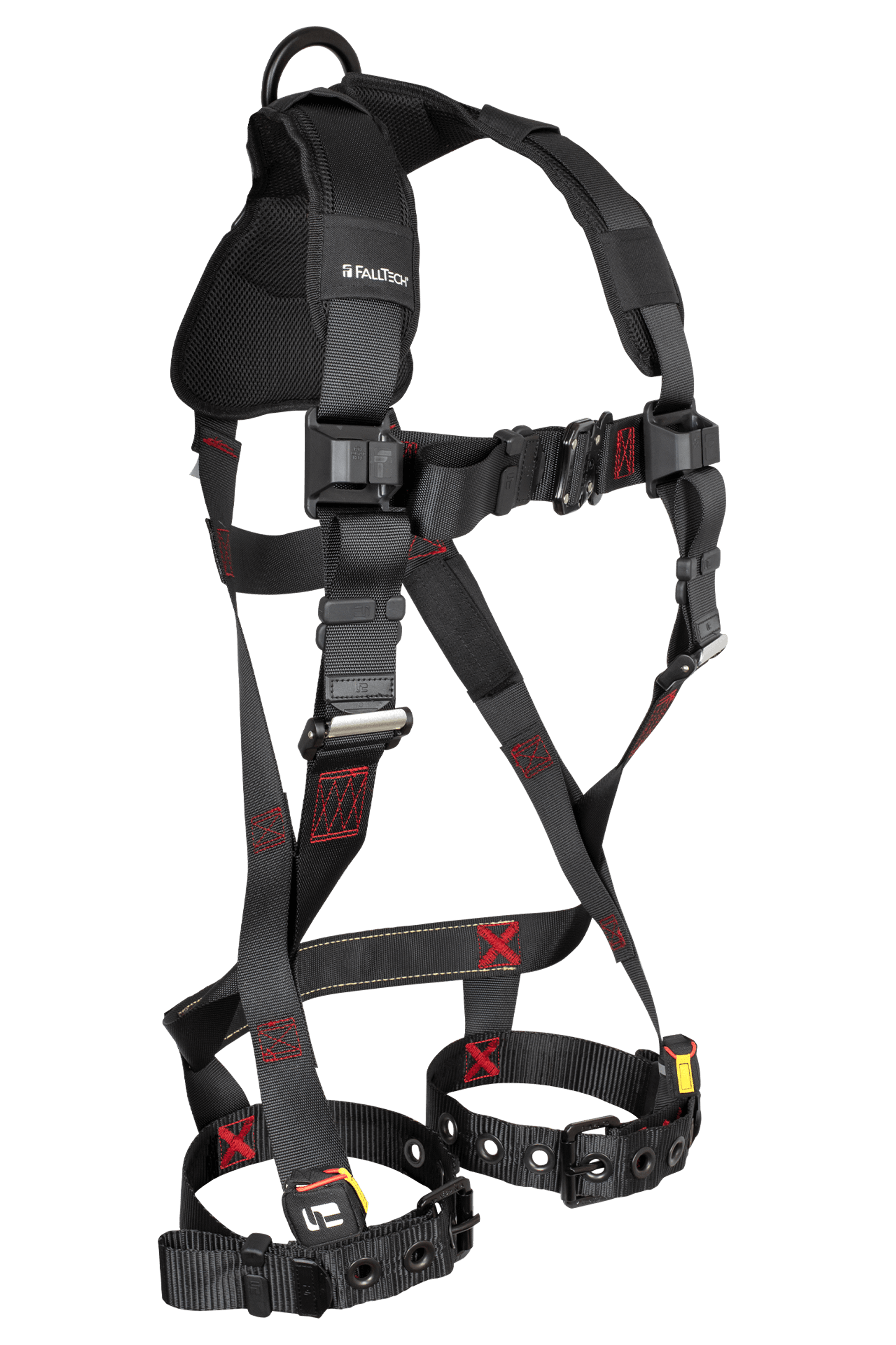 FallTech 8143B FT-Iron™ 1D Standard Non-Belted Full Body Harness, Tongue Buckle Leg Adjustment (each)