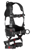 FallTech 8144QC FT-Iron 3D Construction Belted Full Body Harness, Quick Connect Buckle Leg Adjustment (each)